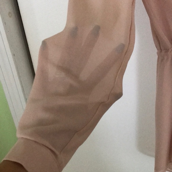 Nude long sleeve tunic/dress - Picture 2 of 3